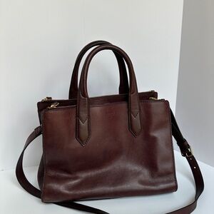 Fossil Rich Burgundy Leather Purse